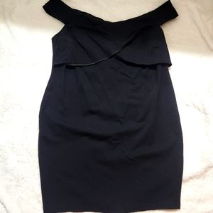 Little Black Off the Shoulder Cocktail Dress